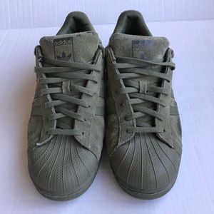 Fondos Confidencial Mayor Shoes | Adidas Superstar Olive Green 3 Bands Suede | Poshmark